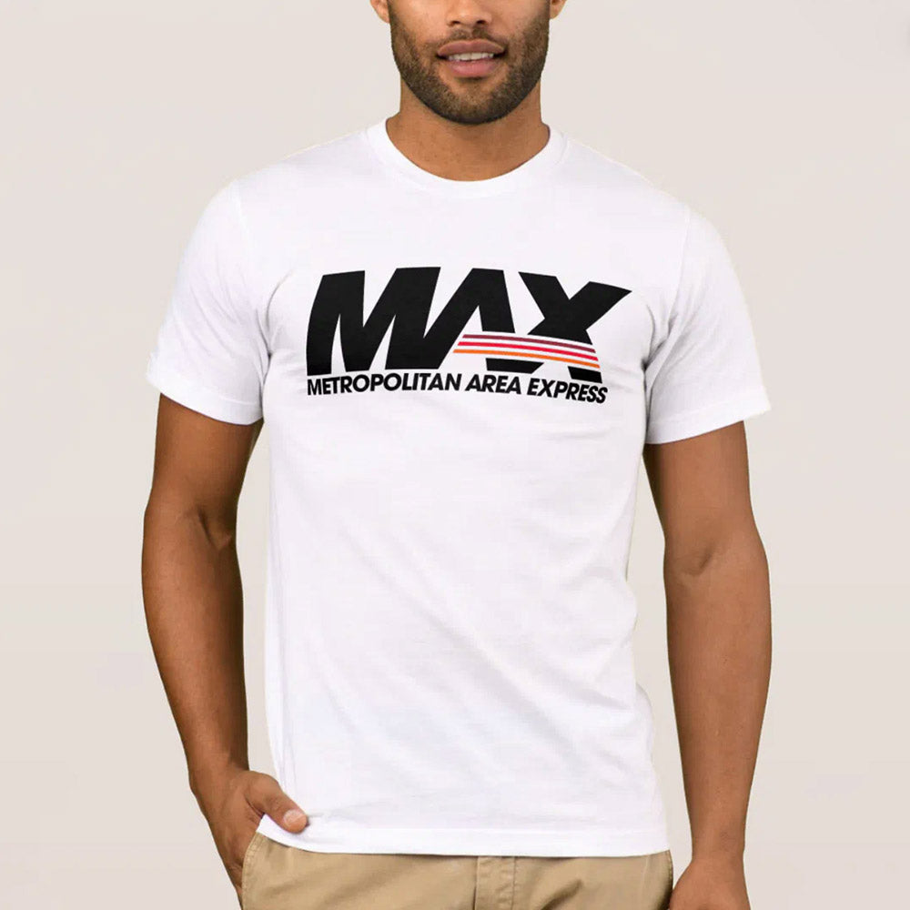 TriMet MAX Throwback Style TShirt - white front